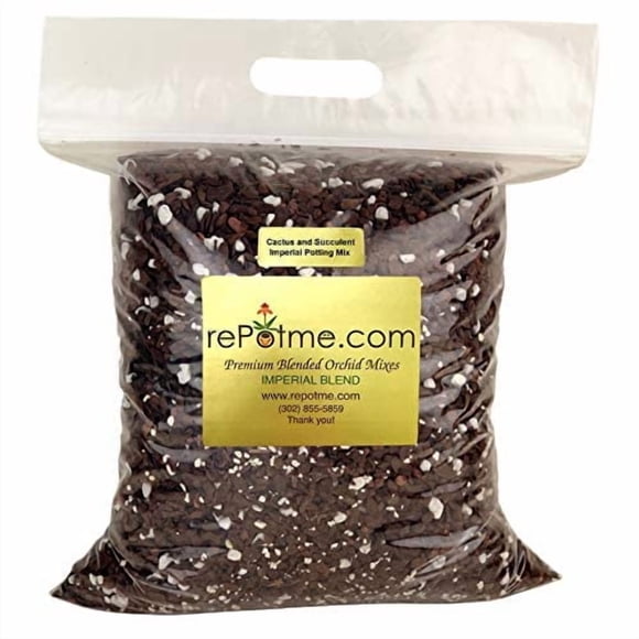 rePotme Cactus and Succulent Potting Soil Mix, Hand Blended in The USA - All Purpose Imperial Blend - Mini Bag (2 Quarts)