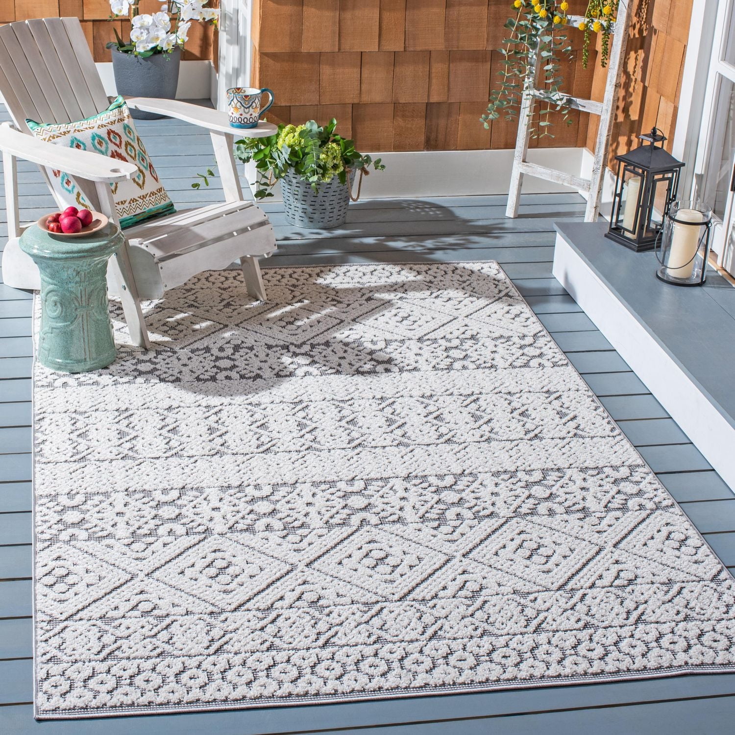 SAFAVIEH Cabana Allycia Tapis Intérieur/Extérieur Géométrique