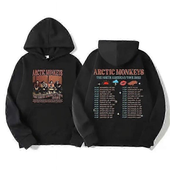 Retro Rock Arctic Monkeys Music Album Graphic Hoodies Men Vintage Oversized Y2k Hip Hop Hoodie Punk Sweatshirt Tour Double Sided
