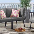 thumbnail image 2 of Modway Chaise d'Angle de Patio Extérieur en Aluminium, Gris/charbon, 2 of 6