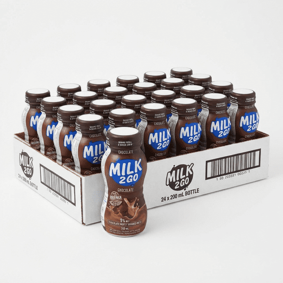 Milk 2 Go Milk Chocolate 1% Bottle Extended Shelf Life 200 ML/6.7 oz (24/Case)