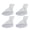 white, variant on EIGTHTAIL Paw Protector Covers 4Pcs Pet Foot Cover Soft Comfortable Wear Resistant Disposable Pet Dog Foot Claw Cover Pet Supplies Pet Claw Covers