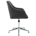 thumbnail image 2 of vidaXL Swivel Dining Chair Dark Grey Fabric, 2 of 5