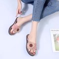 thumbnail image 1 of LSLJS Summer Ladies Sandals And Slippers Flip Flops Suede Flowers Flat Beach Shoes, Women's Slippers, 1 of 7