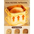 thumbnail image 4 of Neretva Bread Maker, 20-in-1 Automatic Bread Machine with Dual Heaters, 2LB Ceramic Pan, Stainless Steel, Silver, 4 of 8