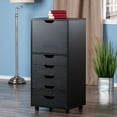 thumbnail image 4 of Winsome Halifax Cabinet Black Finish, 4 of 8
