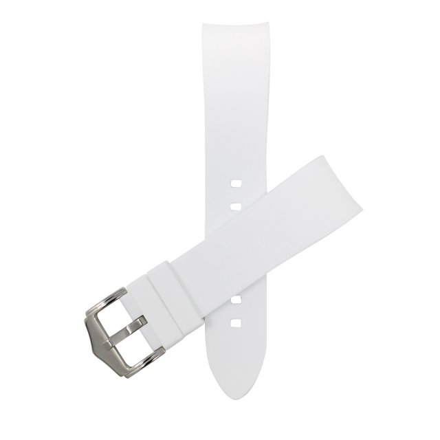 20mm Curved End Silicone Watch Bands - Soft Rubber Replacement Watch Straps - Waterproof - Stainless Steel Buckle - Many Colors