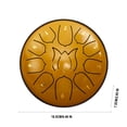 thumbnail image 1 of 6 in 11-Tone Hand Drum for Adults and Children – Carbon Steel Disc Drum with Portable Design, 1 of 4