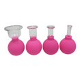 thumbnail image 1 of 4 Size Facial Cupping Set Glass, Face Vacuum Massage Cup - Works Blue, 1 of 8