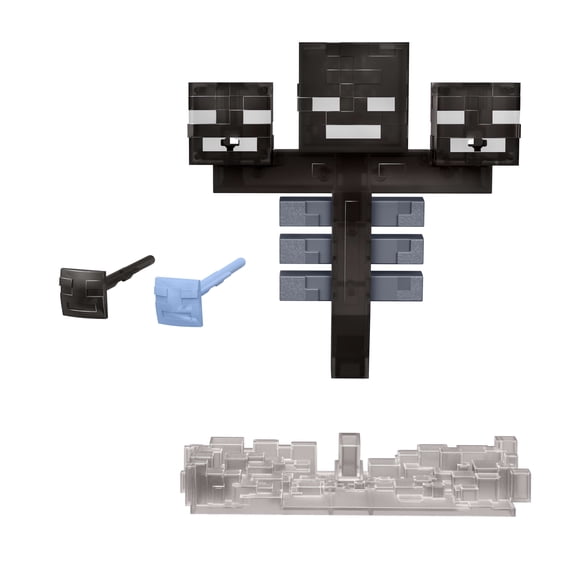 Minecraft Wither Figure with Lights, Sounds, 2 Accessories & Pixelated Design