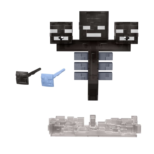 Minecraft Wither Figure with Lights, Sounds, 2 Accessories & Pixelated Design