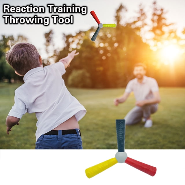 Reaction Speed Training Stick Reaction Training 3-Pointed 3-Couleurs Portable Main-Œil Coordination Jeter des Fournitures de Gym Tool