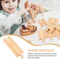 thumbnail image 2 of LOVEVER 8 Pcs Voies Ferrées en Bois Rails d'Extension Fournitures de Rails pour Enfants Jouets Ferroviaires Jouet Rails de Train, 2 of 6