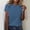 Navy, variant on Women's T-Shirts Short Sleeves Crew Neck Basic Tees Summer Clothes Women's Clothing