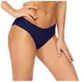 thumbnail image 1 of MIASHUI Women's Basic Full Coverage Low Waisted Bikini Bottoms Mid Waist Swimsuit Bathing Suit Bottom Dark Blue,S, 1 of 4