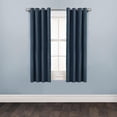 thumbnail image 1 of Mainstays Faux Suede 63" Drapery Grommet Window Curtains Panel, Navy, 1 of 6
