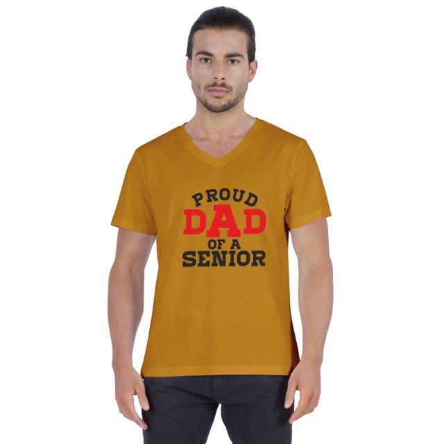 Inkmeso Mens Gradution Tee Shirt Proud Dad Of A Senior€ Graphic Print Tshirt For Daddy Gift
