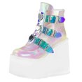 thumbnail image 1 of SMihono Sandales Femmes Été Grande Taille Mode pour Femmes Multicolores Compensées Dames à Fermeture Éclair Chaussures à Plateforme Pantoufle en Liquidation, 1 of 4