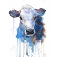 thumbnail image 3 of jersey Aquarelle Vache - Toile 36"x48 Pouces - Impression sur Demande, 3 of 5