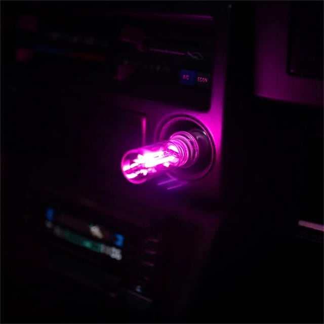 Lisbinx USB LED Car Mood Lights 6 Colors Plug-In Interior Lighting Touch Control