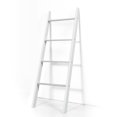 thumbnail image 1 of Gymax Wall Leaning Blanket Ladder Wood Decorative Quilt Blankets Holder Rack White, 1 of 10