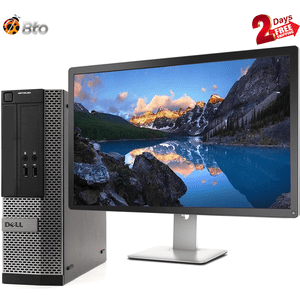 "Dell Bureau SFF Informatique Intel Core i5 4th Gen. Processeur 16GB - Oui. 1TB SSD, Nouveau 22"" LCD, clavier & Mouse, Adaptateur Wi-Fi Bto, Windows 10 Pro PC renouvelé"