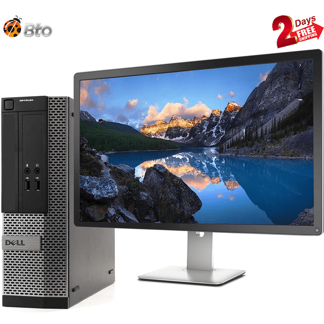 "Dell Desktop SFF Computer Intel Core i5 4th Gen. Processor 16GB Ram, 1TB SSD, New 22"" LCD, Keyboard & Mouse, Bto Wi-Fi Adapter, Windows 10 Pro Renewed PC"