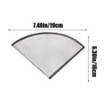 thumbnail image 3 of Fwttom Home Decor Coffee Filter Coffee Metal Filter Bag Fine Portable Stainless Steel Hand Punch No Filter Paper Filter Drip Repeatable Filter, 3 of 6