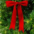 thumbnail image 2 of 6 Nœuds de Noël en velours rouge, 2 of 3