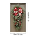 thumbnail image 3 of Christmas Door Cover for Front Door | Holiday Wall Hanging Decoration with Festive Pattern | Polyester Fabric Indoor Outdoor Decoration for Home Door Wall Tablecloth, 3 of 6