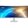 thumbnail image 1 of MSI Pro MP341CQW 34 inch 1440p 100 Hz Ultrawide Business Monitor (White), 1 of 9