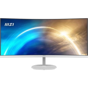 MSI Pro MP341CQW 34 inch 1440p 100 Hz Ultrawide Business Monitor (White)