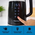 thumbnail image 4 of Kenmore 1.7L Electric Kettle Portable Electric Glass Kettle with Temperature Control Digital Display, Lid Glass Electric Kettle, Black, 4 of 7