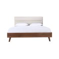 thumbnail image 2 of Topline Home Furnishings Queen Platform Bed with Upholstered Headboard, 2 of 8