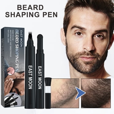 EGNMCR Stylo à Barbe Stylo de Remplissage Convient au Stylo à Barbe et à la Brosse à Barbe pour Hommes, Qui Peuvent Couvrir de Façon Permanente la Douceur Naturelle et Réparer la Forme de la Barbe Stylo à Barbe Stylo de Remplissage