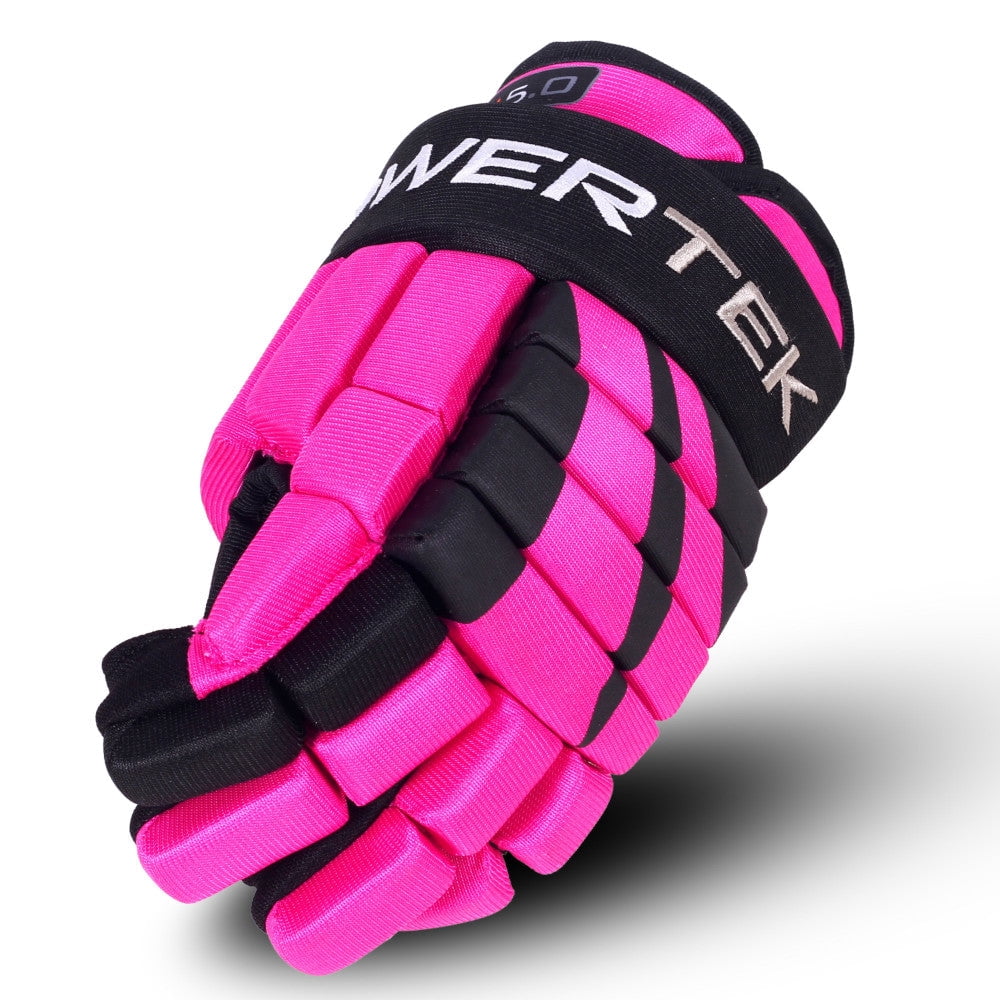 Powertek V5.0 Gants de Hockey Junior – Rose 12 Pieds'