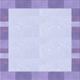 thumbnail image 1 of Ahgly Company Machine Washable Indoor Square Transitional Heavenly Blue Area Rugs, 5' Square, 1 of 7
