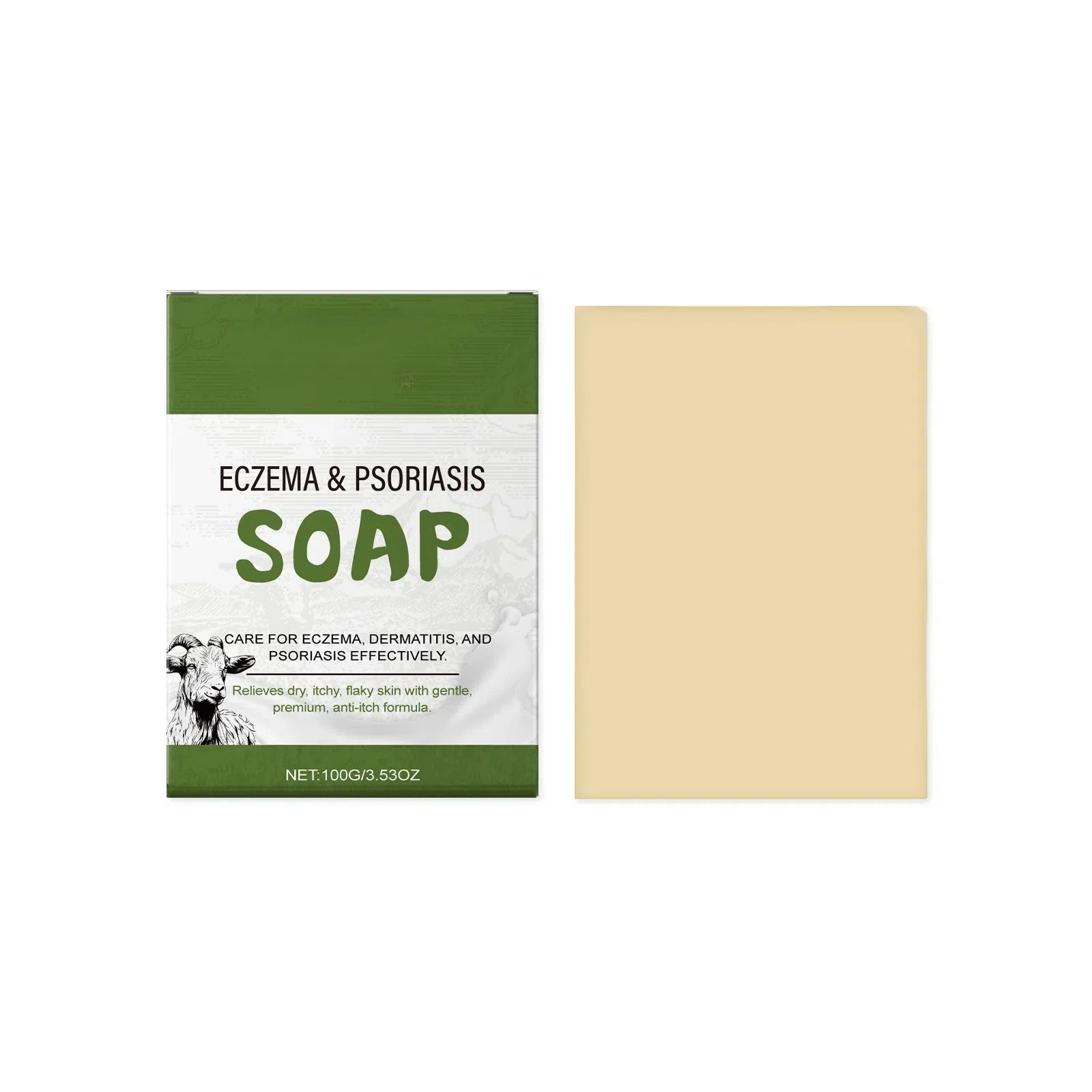 Goat's Milk Body Soap Soothes Skin Improves Dryness Dirt and Oil Smoothes Skin and Gives off A Fresh Scent