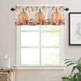 thumbnail image 2 of Thanksgiving Pumpkin Valance, Maple Leaf Valances for Windows, Kitchen Valances for Window, Kitchen Curtains 54x18 Short Curtains Rod Pocket Bathroom Curtains Window, Kitchen Window Curtains, 2 of 5