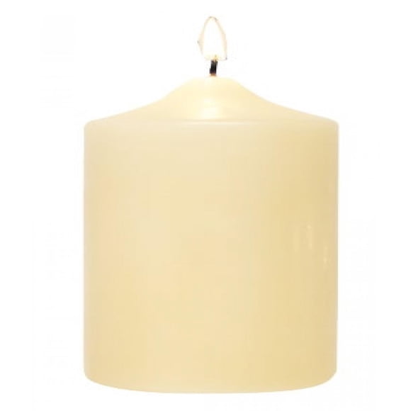 4" Ivory Pillar Candle
