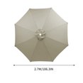 thumbnail image 3 of Dvkptbk 8.8ft Beach Umbrella for Sand, Outdoor Portable Patio Umbrella Replacement Canopy for 8 Ribs, 3 of 5