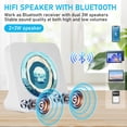 thumbnail image 3 of Bluetooth CD Player with Screen, USB and Aux Port, FM, Compact Audio Boombox Music Player, 3 of 3