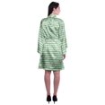 thumbnail image 4 of Moomaya Printed Womens Kimono Sleeve Robes Satin Silk Getting Ready Bridal Robe Coverup, 4 of 7