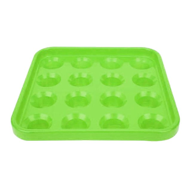 Billiard Ball Holder Tray Organizers 16 Holes Durable Pool Table Accessories green