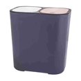 thumbnail image 2 of Compartment Trash Can for Kitchen Waste White Waste Container with Lid for Dry and Wet Separation Stylish Home Garbage Bin, 2 of 6