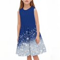 thumbnail image 1 of RXIRUCGD 2025 Vêtements d'Été pour Enfants Robe d'Été Sans Manches à Col Rond à Paillettes pour Filles Taille Moyenne Robe Cintrée à la Taille pour Enfants, 1 of 6