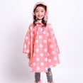 thumbnail image 2 of MIASHUI Poncho de Pluie pour Enfants Réutilisable Imperméable pour Tout-Petits, Rose, 8-9 Ans, 2 of 8