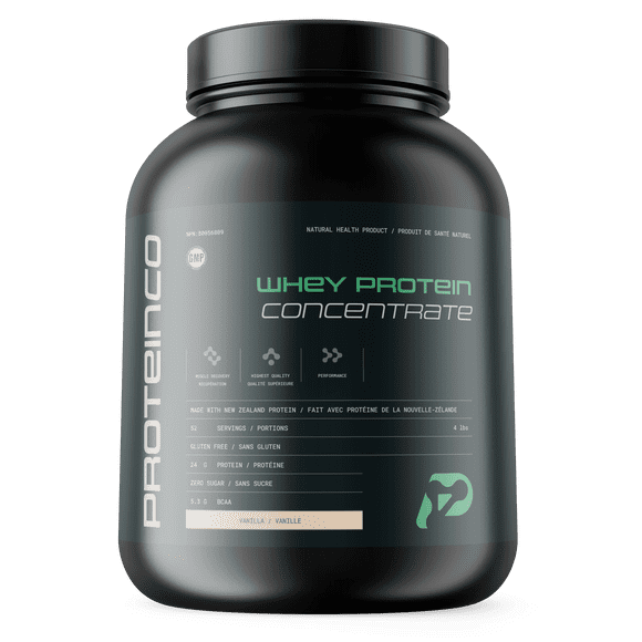 ProteinCo | Whey Protein made With New Zealand | Pure Whey Protein | Grass Fed | 4Lbs (Vanilla)