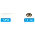thumbnail image 3 of Unique Bargains Fluffy Soft Faux Fur Pom Poms for Hats with Snap Button, White 6Pack, 3 of 7