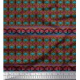 thumbnail image 1 of Soimoi Black Silk Fabric Aztec Geometric Fabric Prints By Yard 42 Inch Wide, 1 of 3